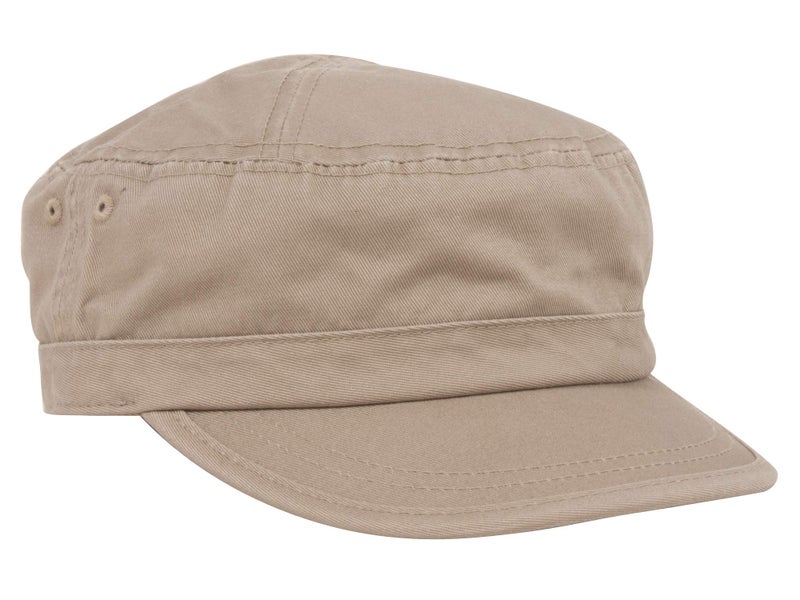 Mega Cap Enzyme Regular Solid Army Caps-Khaki W35S45D (One Size) - Image 1
